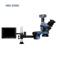 KAISI 37050 MRS Microscope. Multi-angle folding, 360° rotation and expansion, need to screw into the table, fixed can save space. Equipped with HD objective lens, the objective lens is HD lens and copper material, has been mildew resistant treatment. Suitable for dental ophthalmology, scientific research, mobile phone maintenance, instrument testing, engraving appraisal, watch maintenance, electronic components and so on.