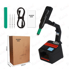 SUGON 55G Wireless Soldering Iron Rechargeable Soldering Iron Portable 210 Soldering Tips