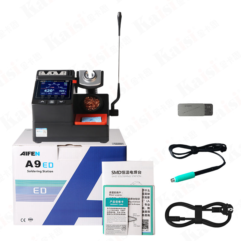 AIFEN A9ED soldering station color screen curve heating mode soldering station, special soldering iron for mobile phone repair