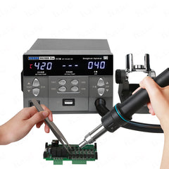 SUGON 8620DX Pro Pluggable handle solder rework station hot air blow gun electronic repair
