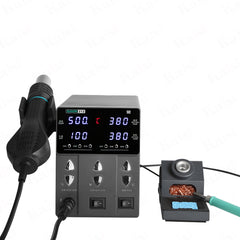 SUGON 212 air gun and soldering iron two-in-one, fast heating, quick component removal, chip blowing and desoldering station