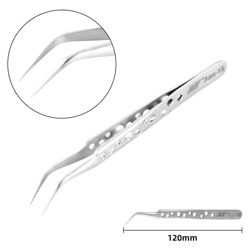 Kaisi mobile phone motherboard repair stainless steel clip tweezers corrosion-resistant industrial use