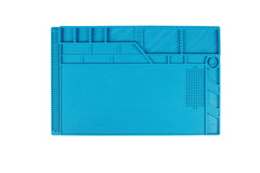KAISI 160 High Temperature Resistant Silicone Mat Workbench Desktop Storage Mat with Grooves Mobile Phone Repair Screw Storage