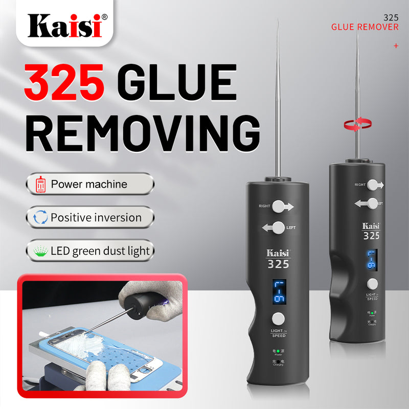 KAISI 325 glue remover is a device for removing glue from mobile phone screens and residual film