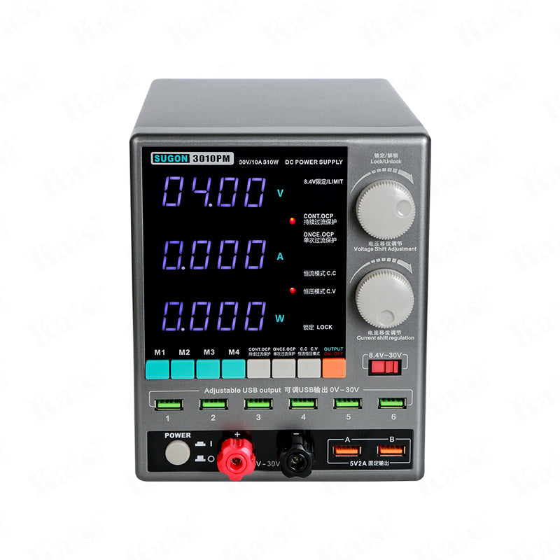 sugon 3010pm power supply 30V 10A adjustable 4-digit display mobile phone repair regulator