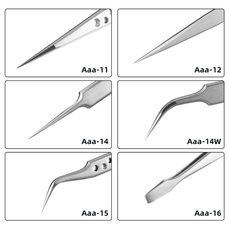 Kaisi mobile phone motherboard repair stainless steel clip tweezers corrosion-resistant industrial use