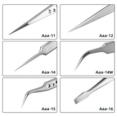 Kaisi mobile phone motherboard repair stainless steel clip tweezers corrosion-resistant industrial use