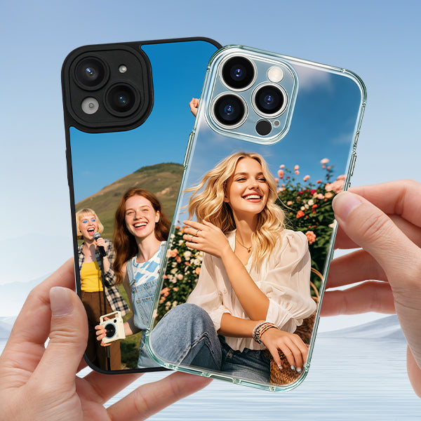 DIY custom personalized photo case for iPhone 11/12/13/14/15/16 series, smooth, flat,-fading, light, thin, flexible, elastic, scratch-resistant, impact-resistant smartphone protector, record your beautiful moments