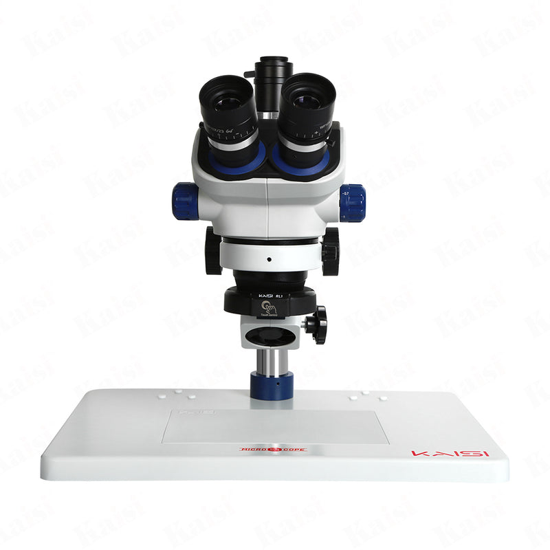KAISI TX-350E 1.2 upgraded version trinocular microscope 7X-50X magnification WF10x23 square eyepiece professional mobile phone repair microscope electronic repair laboratory microscope
