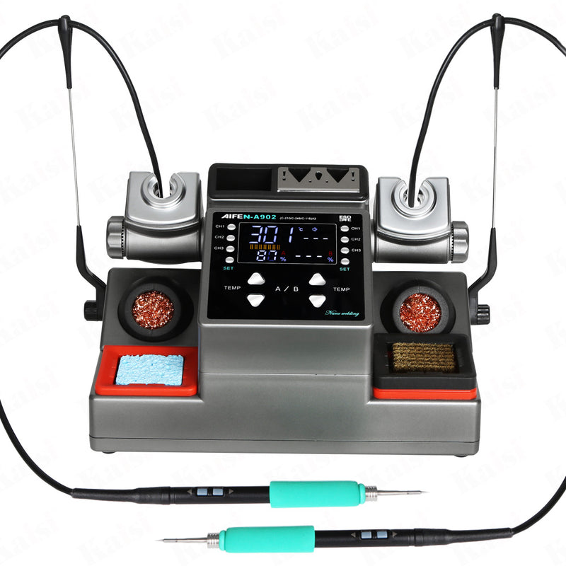 AIFEN A902 dualstation welding workbench, flying wire, mobile phone repair, tin melting soldering station