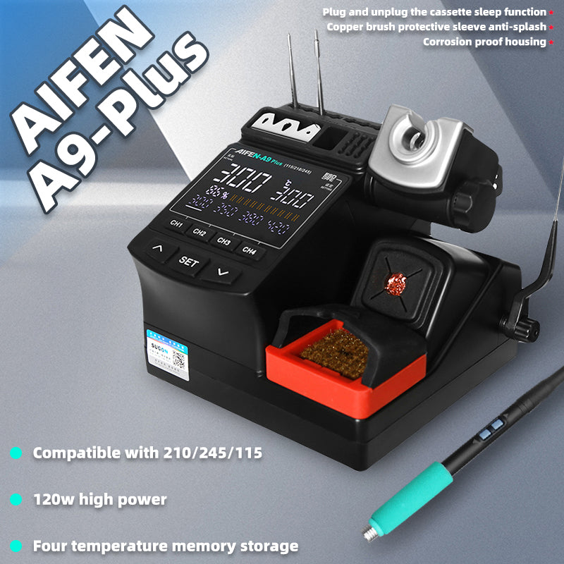 AIFEN A9plus Soldering Station Compatible Original Soldering Iron Tip 210/245/115 Handle Lead-free Electronic Welding Rework Station