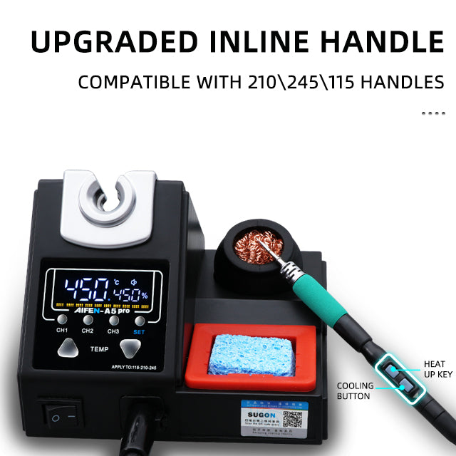 aifen a5pro precision soldering station component disassembly and repair 210 soldering iron tip