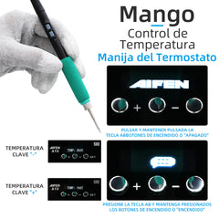 Aifen A10 precision soldering station, multi-functional, compatible with T210/T245/T115 handle, heats up quickly