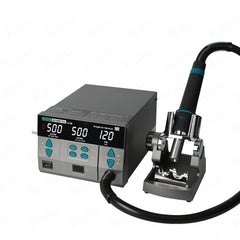 SUGON 8610DXPro professional version pluggable new hot air gun welding stand electronic repair strong wind 4 air gun nozzles