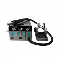 SUGON 8610DXPro professional version pluggable new hot air gun welding stand electronic repair strong wind 4 air gun nozzles