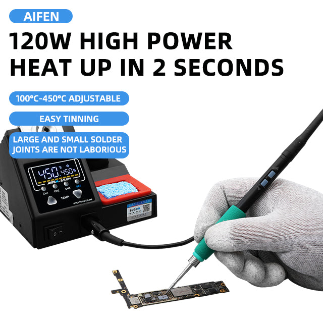 SUGON A9 210 Precision Soldering Stations 120W, LCD Display Digital Solde SUGON A9 210 Precision Soldering Stations 120W, LCD Display Digital Solde
