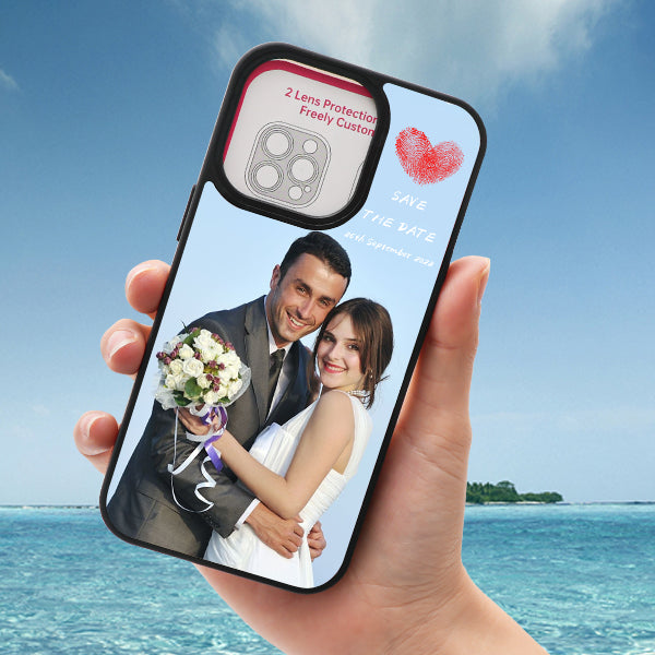 DIY custom personalized photo case for iPhone 11/12/13/14/15/16 series, smooth, flat,-fading, light, thin, flexible, elastic, scratch-resistant, impact-resistant smartphone protector, record your beautiful moments