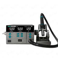 SUGON 8610DXPro professional version pluggable new hot air gun welding stand electronic repair strong wind 4 air gun nozzles