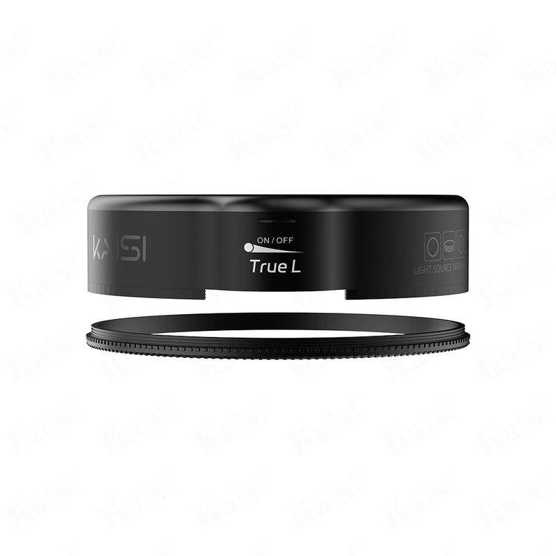 kaisi true L ring light, special light source for microscopes, adjustable polarized ring light, snap-on with oil-proof lens RL2 ring light