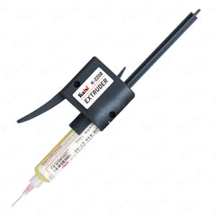 KAISI K-2208 Tube Mate Welding Oil Booster. Newly designed solder paste pusher. The extrusion dose is balanced, saving labor and time, and has a long service life. Easily cope with various 15mm diameter needle tube design structures such as tin oil, green oil, solder paste, rosin, and flux. The glue is more even and accurate.