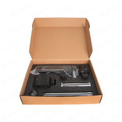 KAISI 37050 triocular Continuous Zoom microscope MRS Stand is retractable, the microscope is fixed to the tabletop and can be rotated 360 degrees