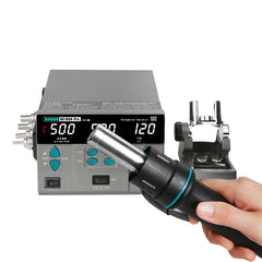 SUGON 8610DXPro professional version pluggable new hot air gun welding stand electronic repair strong wind 4 air gun nozzles