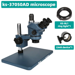 KAISI 37050 three-lens continuous zoom microscope can be connected to the display board repair to view defects and other blue models