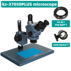 KAISI 37050 three-lens continuous zoom microscope can be connected to the display board repair to view defects and other blue models