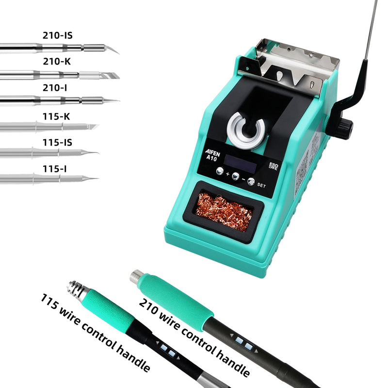 Aifen A10 precision soldering station, multi-functional, compatible with T210/T245/T115 handle, heats up quickly