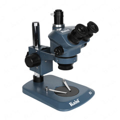 kaisi 37050Provides clear stereoscopic images in a wide field of view. 45 tilt and 360 degrees can rotate the binocular head, flat high view design. Ergonomic design, horizontal (axial) double-speed handwheel setting, high repeatability.