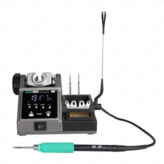 SUGON T21 Welding Table. The copper wire brush is currently the best tool for cleaning and repairing the tip of the soldering iron. The temperature control of the program chip is different from the traditional AC voltage temperature control, and the temperature rise is fast and accurate. Keylock, Celsius and Fahrenstein conversion, buzzer and other functions.