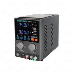 SUGON 3005D Regulated Power Supply. High precision 4-digit LED digital display, intuitive and clear. facilitates power supply movement. Multiple protection functions, over current protection (OCP), over temperature protection (OTP), over power protection (OPP). Adjustable USB output.