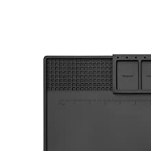 Black silicone pads withstand high temperatures and are made of high quality silicone. This pad is resistant to corrosion and deformation, providing long-lasting soft thermal protection. Black silicone pads are ideal for soldering electronic components or repairing electronic products and circuit boards.