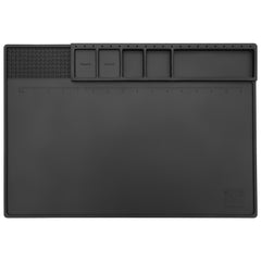 Black silicone pads withstand high temperatures and are made of high quality silicone. This pad is resistant to corrosion and deformation, providing long-lasting soft thermal protection. Black silicone pads are ideal for soldering electronic components or repairing electronic products and circuit boards.